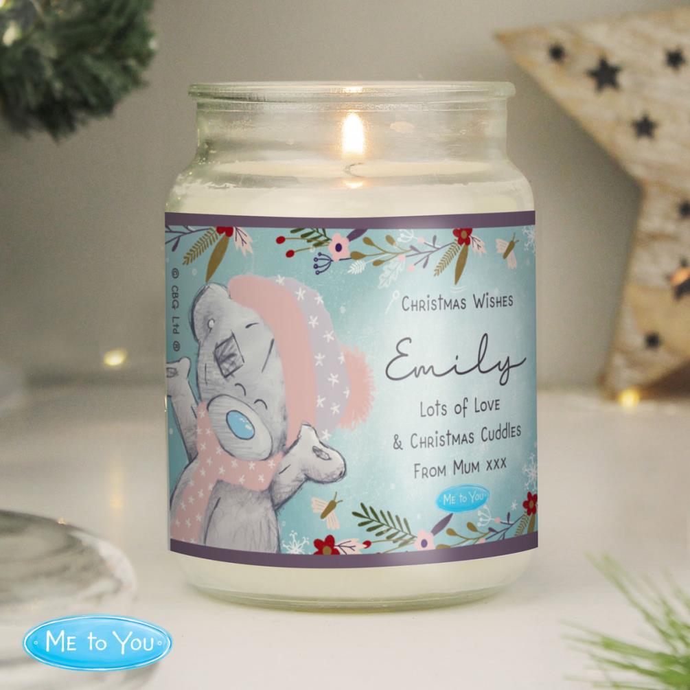 Personalised Me to You Cosy Winter Large Jar Candle Extra Image 1